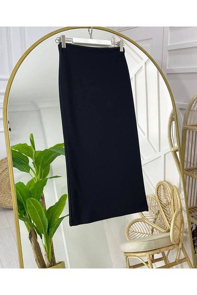 She Olive Pencil Skirt - black