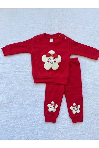 MBK GARDEN 9-24 months Baby Girl Cloud Patterned Camisole Set