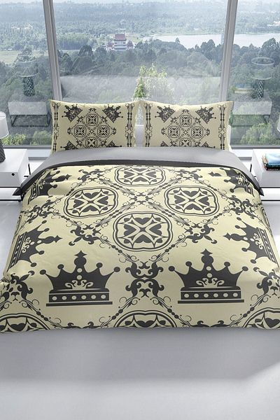 Cattleya King Royal 3d Cotton Satin Double Duvet Cover Set