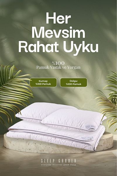 Sleep Garden Double 100% Cotton Quilt-pillow Set 1 Piece/2 Pieces with Interlining Bag