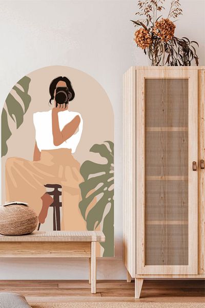 Grafikup Autocolant decorativ Boho pentru femei