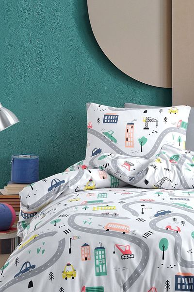 Cote Blanc Single Route 100% Cotton Duvet Cover Set