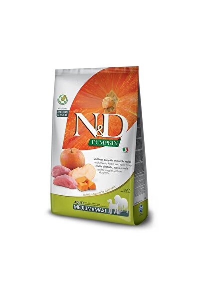 N&D Nd Pumpkin Tahılsız 12kg Medium Maxi Adult Köpek Yaban Domuzlu Balkabaklı Elmalı Köpek Maması