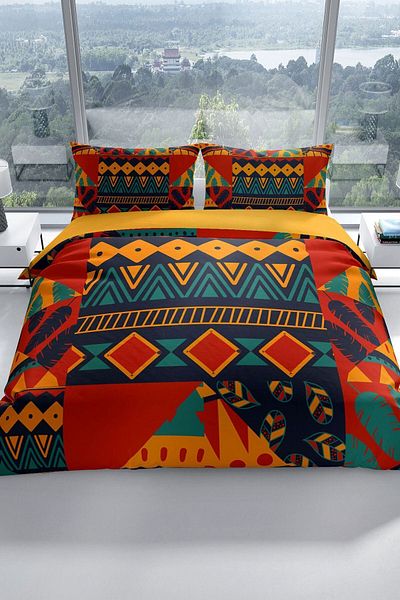PerlaSera Avaiyo 3d Cotton Satin Double Duvet Cover Set