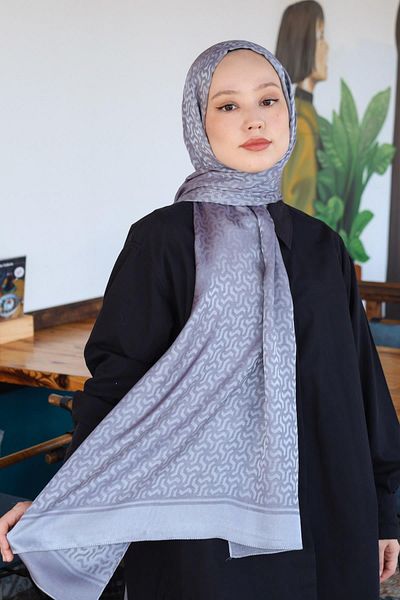 Hint İpek Double Paint Cotton Jacquard Shawl Pmkjkv02-10