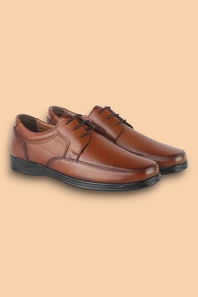 ERN SHOES Men's Winter Orthopedic Genuine Leather Shoes - Rubber Sole
