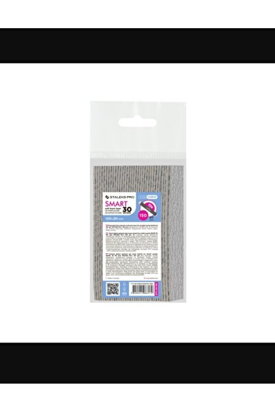 STALEKS Manikür Papmam Giydirmeli Yumuşak Yedek Zimpara 150 grit 30lu