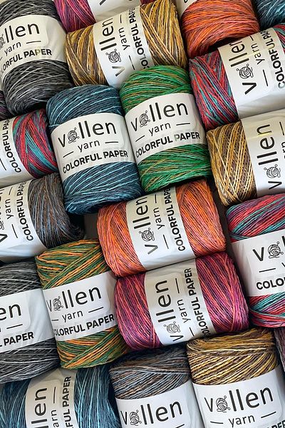 vollen yarn Premium πολύχρωμο φυσικό σχοινί από χαρτί, σχοινί ψάθινη τσάντα, σχοινί Raffia, Supla, καπέλο και σχοινί όργανο