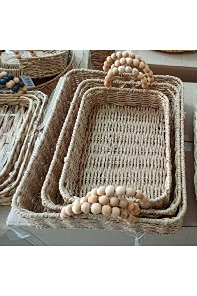 by sado مجموعة من 3 صواني مربعة الشكل