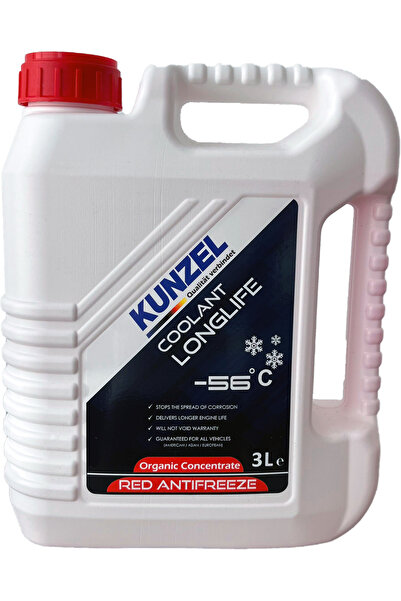 KUNZEL Antifriz Organik Konsantre -56° Kırmızı/red 3lt