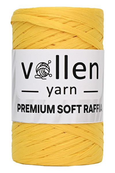 vollen yarn Soft Raffia Paper Rope, Natural Raffia Rope, Mirror Rope, Bag Rope, Supla, Hat and Organ Rope, Yellow