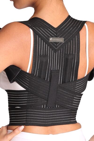 Flexy Medical Upright Posture Corset - Back Corset, Prevents Back Pain, Supports Posture, Humpback, Waist, Underwire
