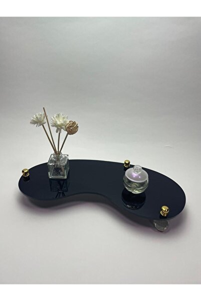 lamoonhome Organizator multifuncțional pentru aromaterapie, negru, cu suport de cristal