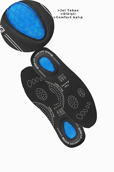 Genel Markalar Deri yüzey Erkek Ayakkabısı Ortopedik Tabanlık Siyah Renk