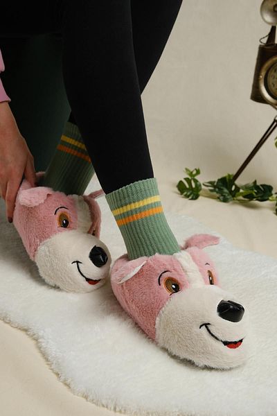 Oksit Luana Αντιολισθητική σόλα από μαλακό fleece βελούδινο Earflap Λεπτομερείς γυναικείες παντόφλες Home Boots
