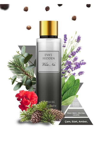 EVAS HIDDEN Body Mist White Nite Vücut Saç Spreyi 250 ml