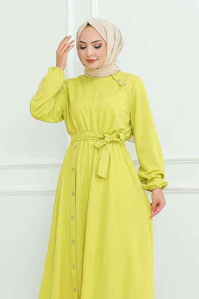 Buti Φόρεμα με λεπτομέρεια με κουμπιά στους ώμους