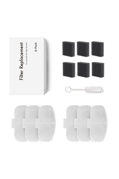 Haustier Wf009L Automatic Cat Water Dispenser Compatible, Water Dispenser Filter Set (6 Pcs)
