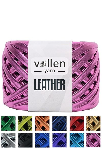vollen yarn Premium Leather Rope Metallic Rope Bag Rope, Shiny Combed Cotton Rope.120 Grams, Lilac