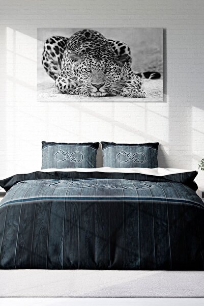 MonoHome Endless Love King Size Double Duvet Cover Set - Cotton Satin, 3D Special Design, 220X240Cm