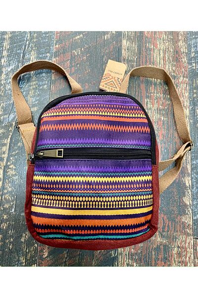 Street Bag Salina Bag - Ethnic Authentic Patterned, Small Backpack, Waterproof, Travel Daily Use Bag