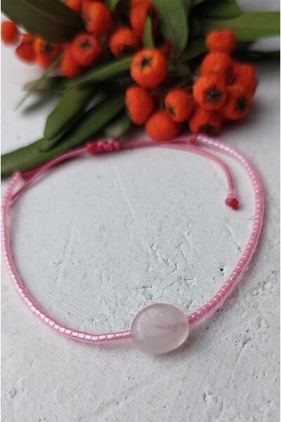 Bella Sera Studio ميوكي الوردي الكوارتز الحد الأدنى سوار