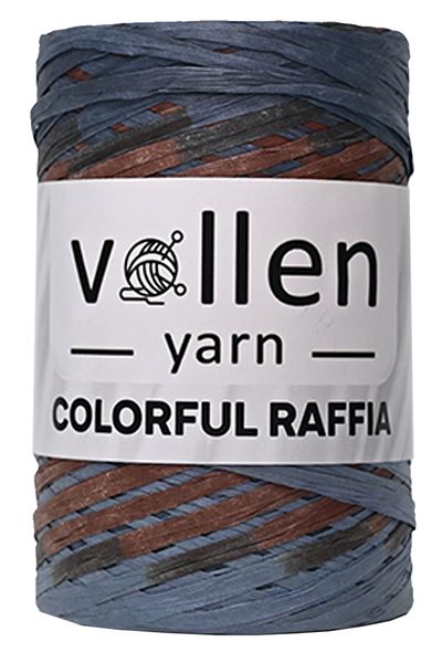 vollen yarn Premium πολύχρωμο σχοινί Raffia, Σχοινί από ψάθινο χαρτί, Φυσικό σχοινί Raffia, Σχοινί τσάντας, Σχοινί Supla, Σχοινί καπέλου και οργάνων
