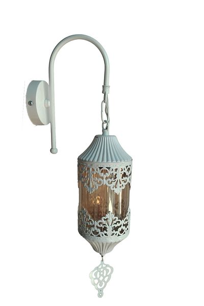 Uçar White and Black Antique - Case Honey Glass Authentic Sconce