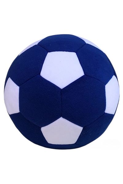 UgurToyss Parliament Blue-White Plush Ball Soft Textured Playing at Home Normal Size Toy Plush Ball