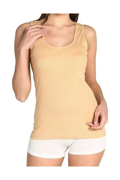 Tutku Poky Women's 6-Piece Thick Strap Ribbed Undershirt