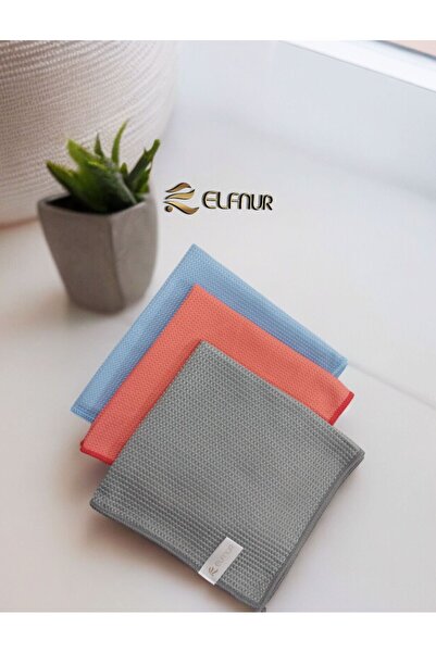 elfnur قماش تنظيف عام من الألياف الدقيقة بلونين مقاس 40*40 سم - زجاج ومرآة