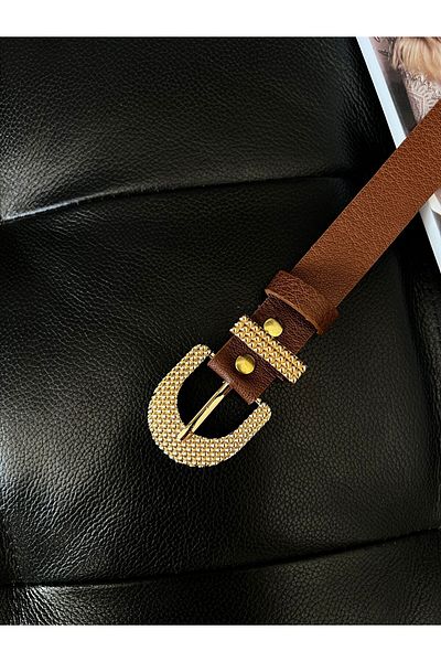 Fiori Damen - Gürtel mit Drehschnalle für Hosen, Jacken und Kleider