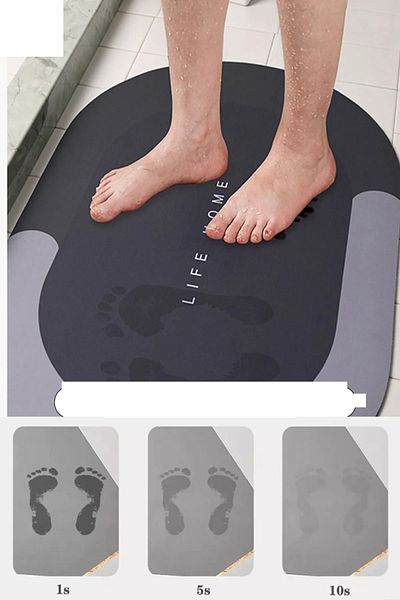 Vox Amoris Magic Water Absorbing Anti-Slip Bath Mat Bathroom Foot Mat (Hobicity)