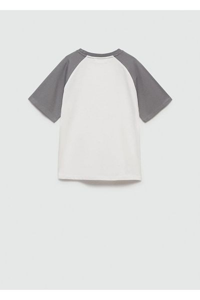 MANGO Kids Tricou Gri Pentru Copii