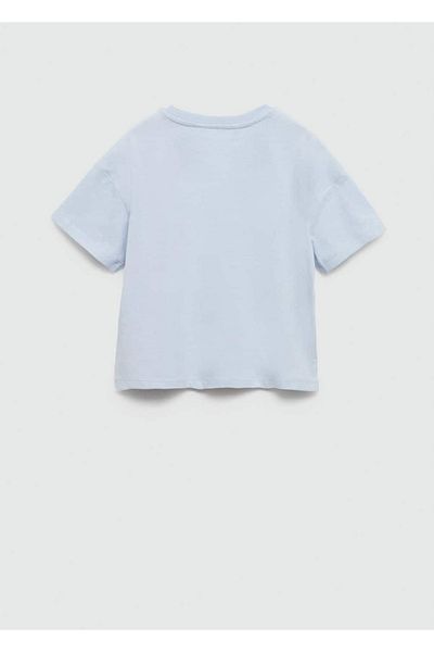 MANGO Kids Tricou Albastru Pentru Copii