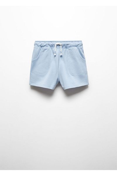 MANGO Kids Shorts aus Baumwolle mit Schnürung an der Taille