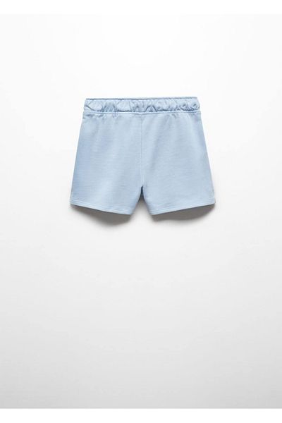 MANGO Kids Shorts aus Baumwolle mit Schnürung an der Taille
