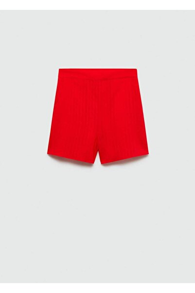 MANGO Woman Çizgili desenli şort