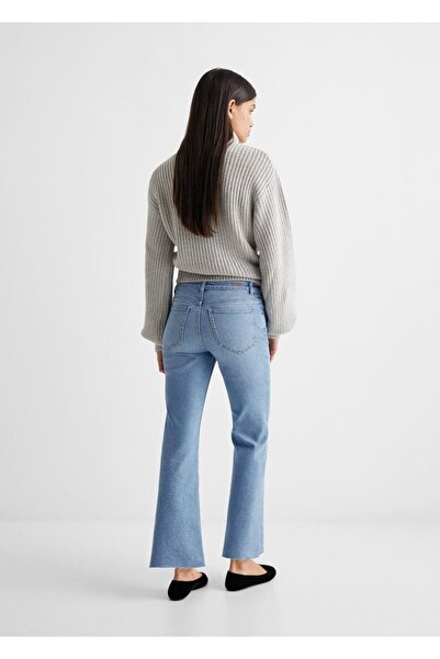 Mango Teen Stras Taşlı Flare Jean Pantolon