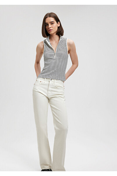Mavi Sleeveless Half Zipper T-Shirt - Fitted Cut1612425-85407