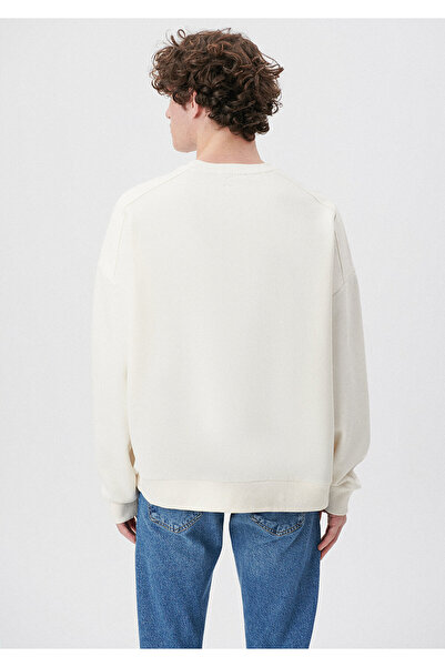 Mavi Bisiklet Yaka Beyaz Sweatshirt 0S10035-70057