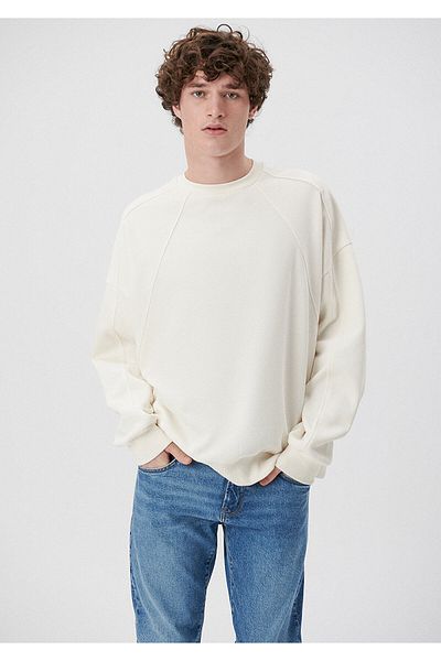 Mavi Λευκό φούτερ Crew Neck 0S10035-70057