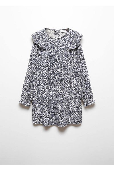 MANGO Kids Rochie Albastra Pentru Copii