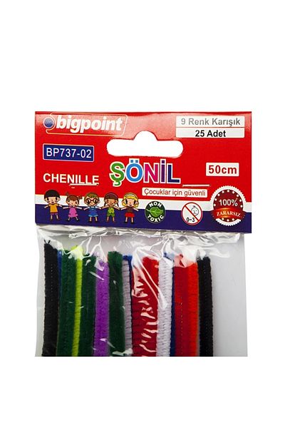 Bigpoint Chenille 9-Color 50 Cm Bag - Set of 25