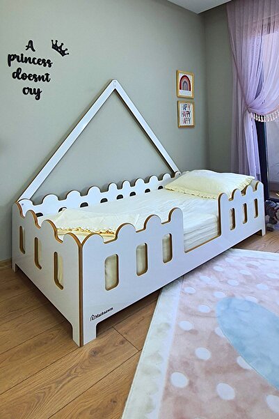 MiniWood Markaawm Zirkon Montessori Yatak Mdf Çocuk Karyola Bebek Yatak