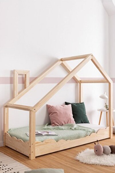 MiniWood Markaawm Tac Mahal Montessori Yatak Çatılı Yatak Çocuk Karyola