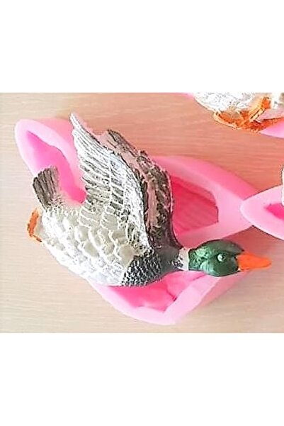 morlalem m 13 cm Ördek Kuş Silikon Kalıp K-929, Kokulu Taş Sabun Polyester Re...