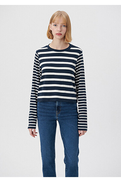 Mavi Navy Blue T-Shirt Oversize / Wide Cut 1612199-86625