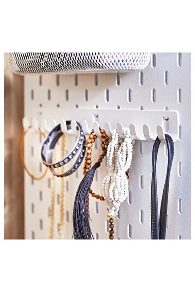 IKEA Çok Amaçlı Pano Askısı Genişlik 28 cm İkea Metal Pano Kancası Beyaz Çeli...