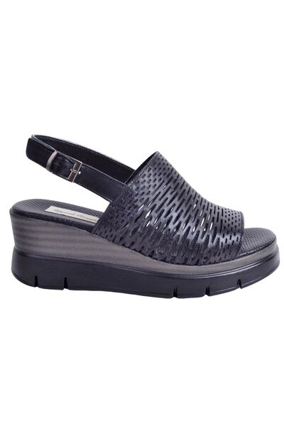 İskarpin İskarpin 23740-01 Черни дамски кожени сандали